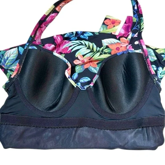 Tommy Bahama Coastal Gardens Underwire Halter Tankini Top